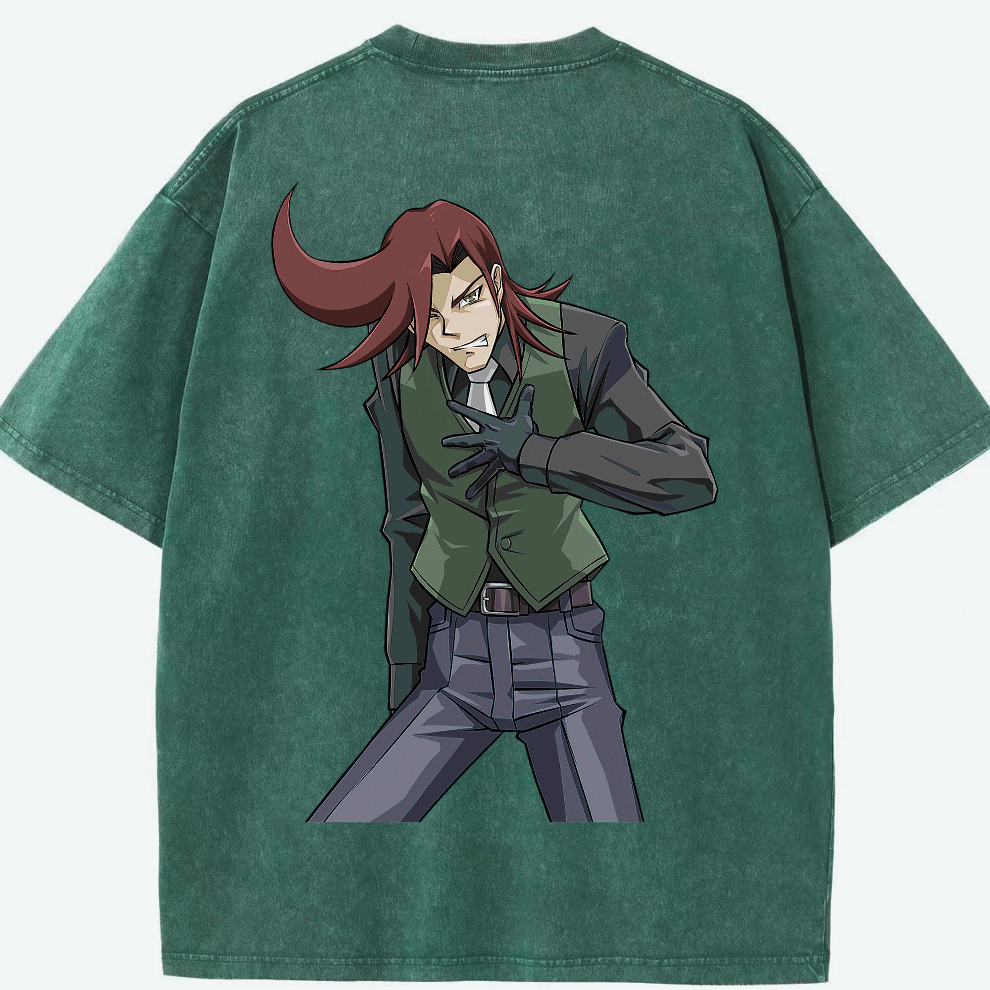 （画像用） 遊☆戯☆王 Yu-Gi-Oh! 綿100% ヴィンテージ風 半袖Tシャツ（背面プリント）